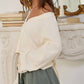 Bucketlist - Cutout Back Adjustable Tie Pullover Crop Top