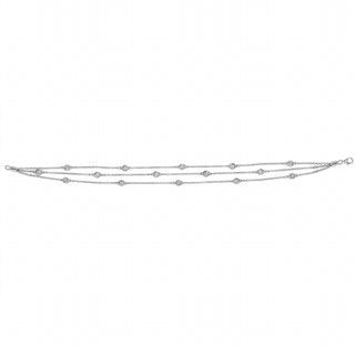 Diana M Jewels - Pulseira de diamantes de corrente tripla de 0,50 cts