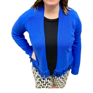 Alashan Cashmere - Cardigan curto com franjas