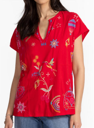 Johnny Was - Easy Paneled V-neck Tee