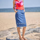 Lysse - Evelina Fringed Denim Pencil Skirt