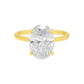 Allyanna Gifts - Women's Solitaire Oval Moissanite Ring