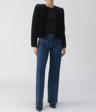 Santuário - Jaqueta de veludo acolchoada