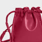 Lemiz - Women's Mini Bowie Drawstring Crossbody Leather Bag