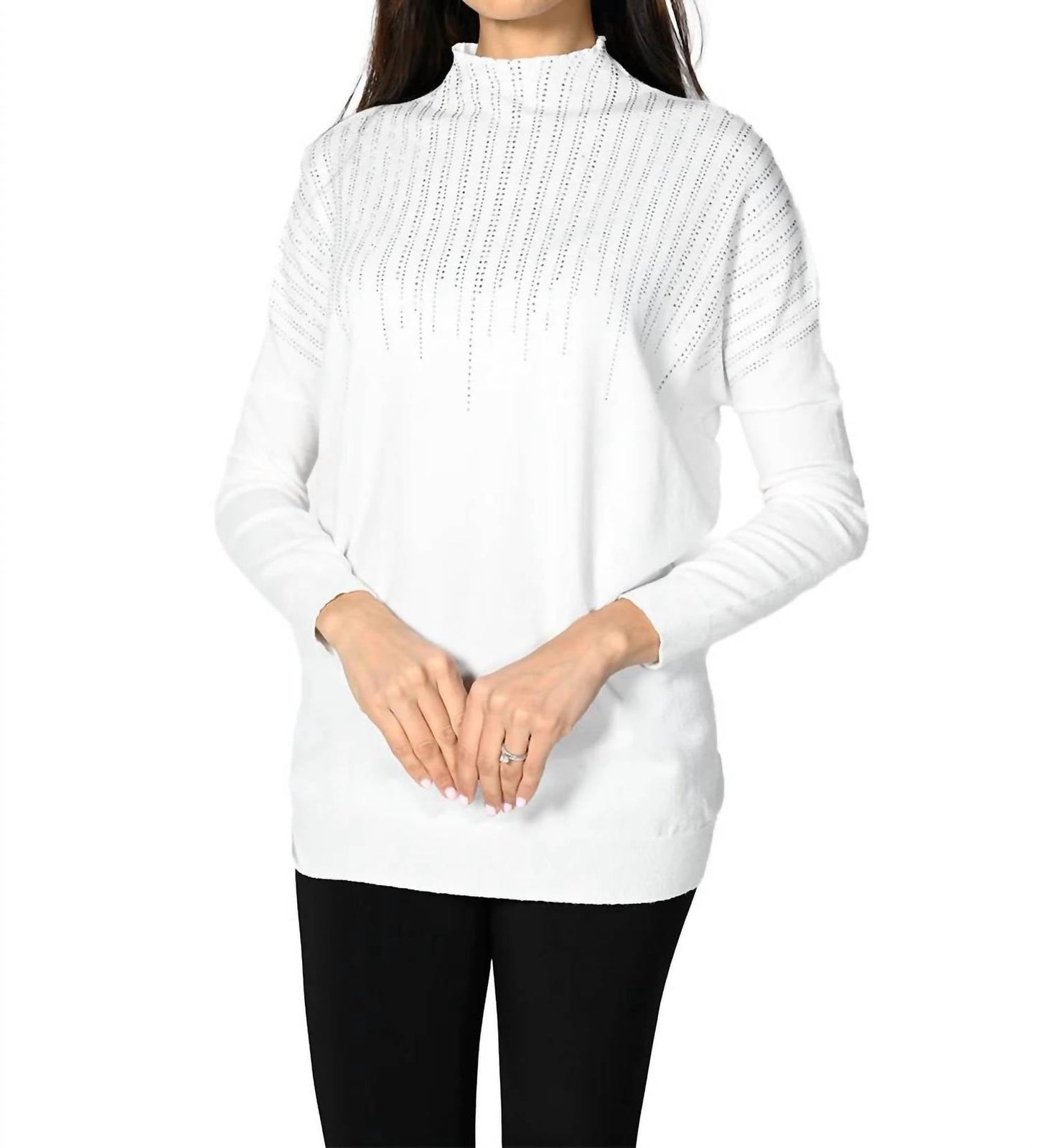 Frank Lyman - Rhinestone Knit Top