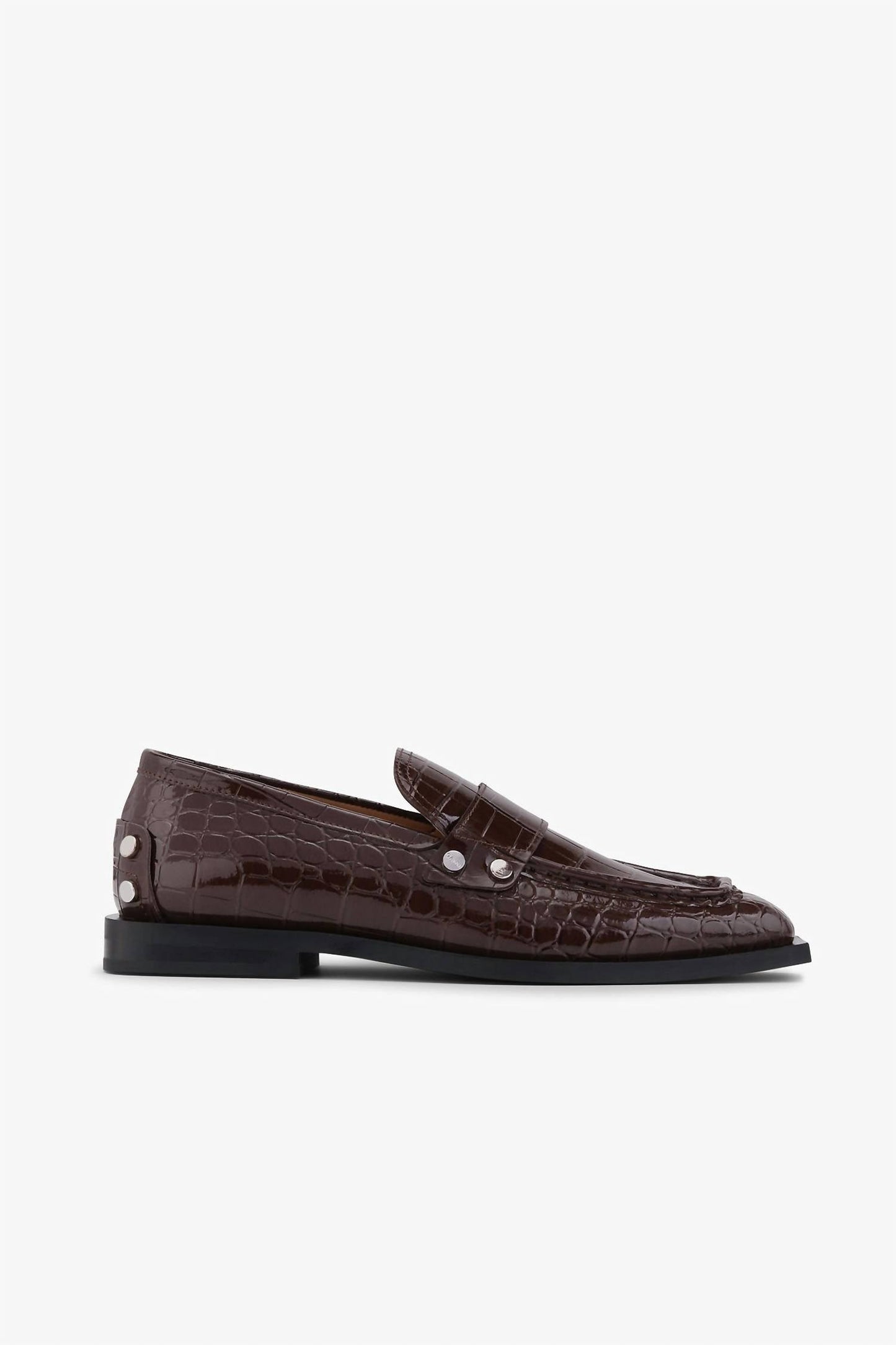 Ganni - Women's Studs Square Toe Loafer
