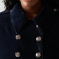 Steve Madden - Tonia Velvet Button Blazer