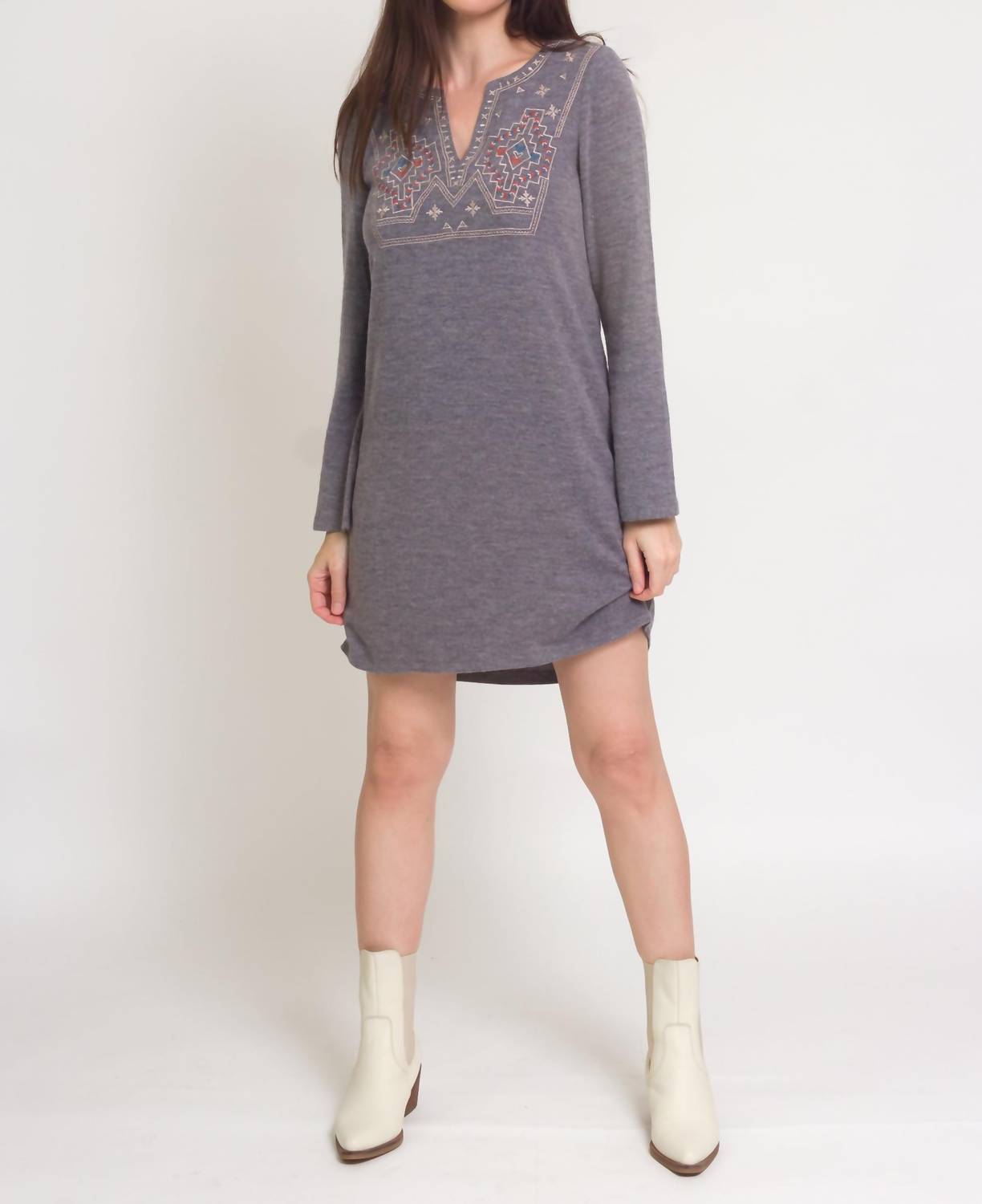Thml - Martine Embroidered Sweater Dress