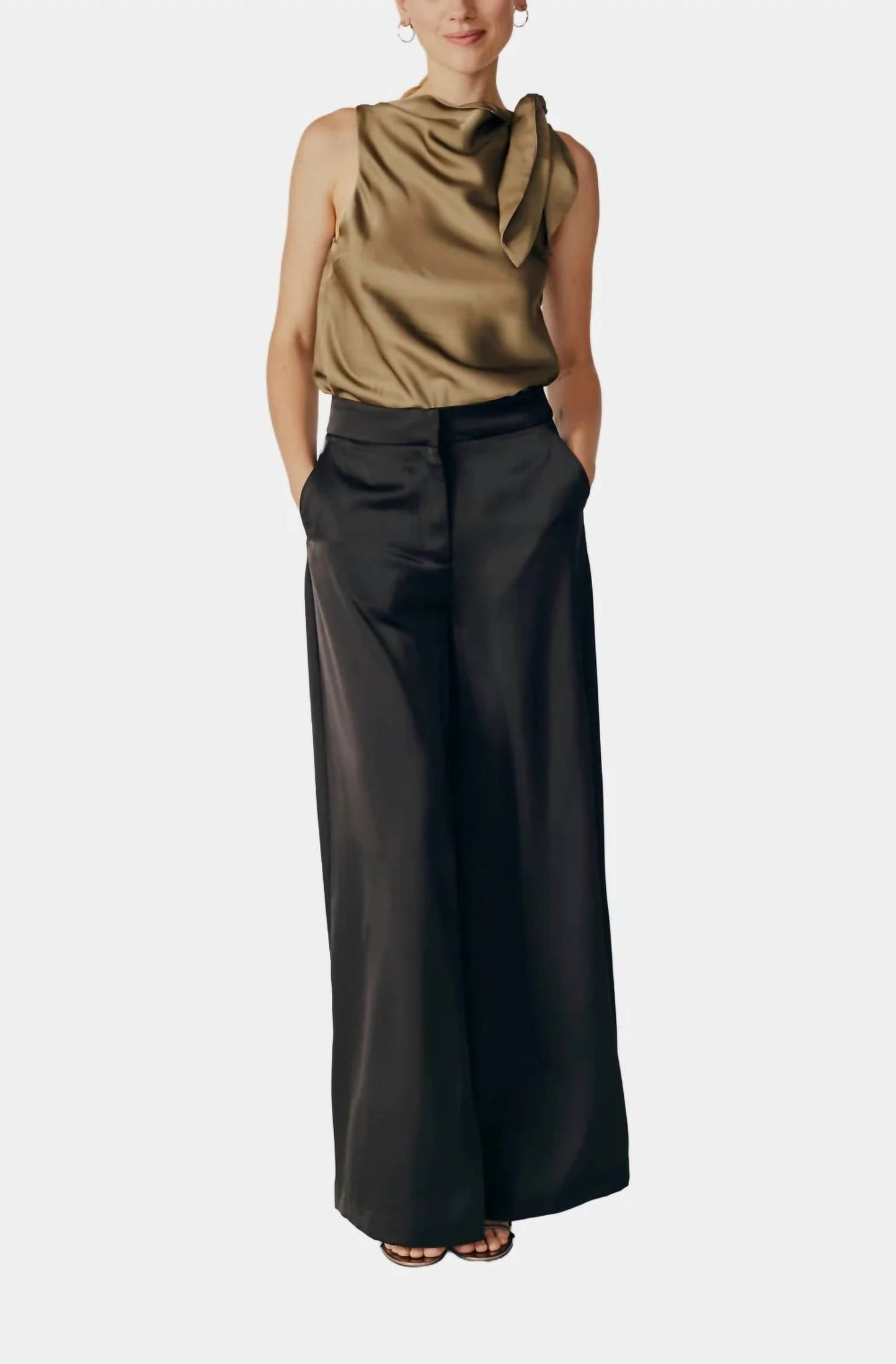 Deluc - Alchemilla Sleeveless Cowl Neck Top