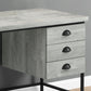 Computer Desk For Home Office, Laptop, 3 Storage Drawers, Contemporary & Modern