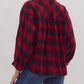 Entro - Plaid Button Up Top