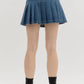 Entro - Denim Pleated Skirt