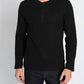 Jachs New York - Brushed Waffle Long Sleeve Henley