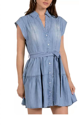 Elan - Vestido curto feminino com gola