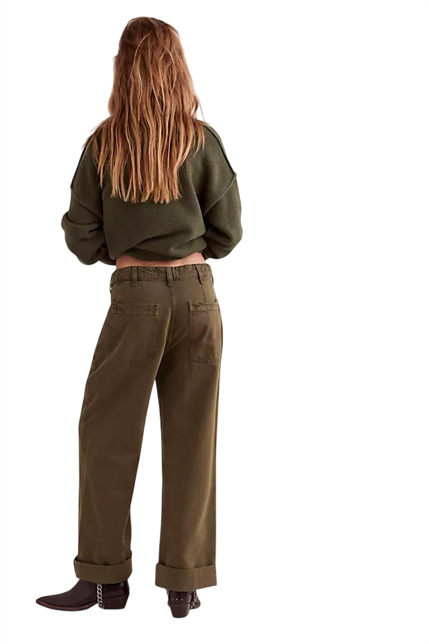 Free People - Calça Jeans Palmer com Punho