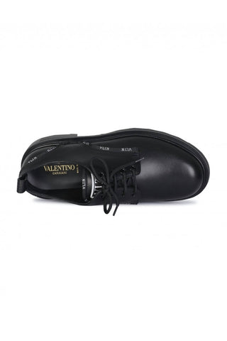 Valentino Garavani - Sapatos sociais masculinos de couro de bezerro Vltn Derby