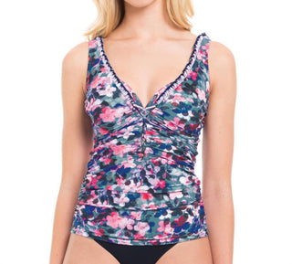 Perfil por Gottex - Top tankini com aro e bojo D-Cup