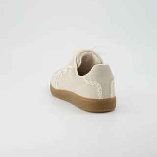 Cushionaire - Tênis casual feminino Belinda com detalhe de renda