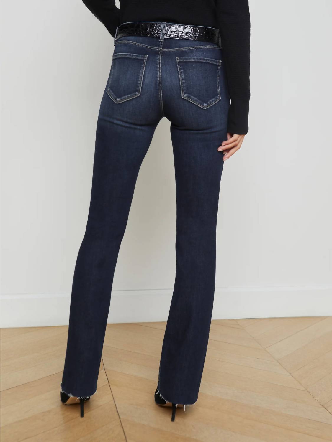 L'Agence - Sneeki Low-rise Straight-leg Jean - Crest