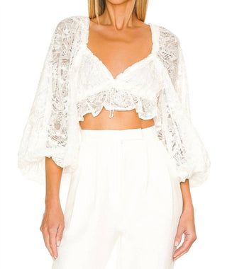 For Love & Lemons - Madeline Blouson Sleeves Top