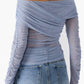 Steve Madden - Viktoria Off-the-Shoulder Mesh Top