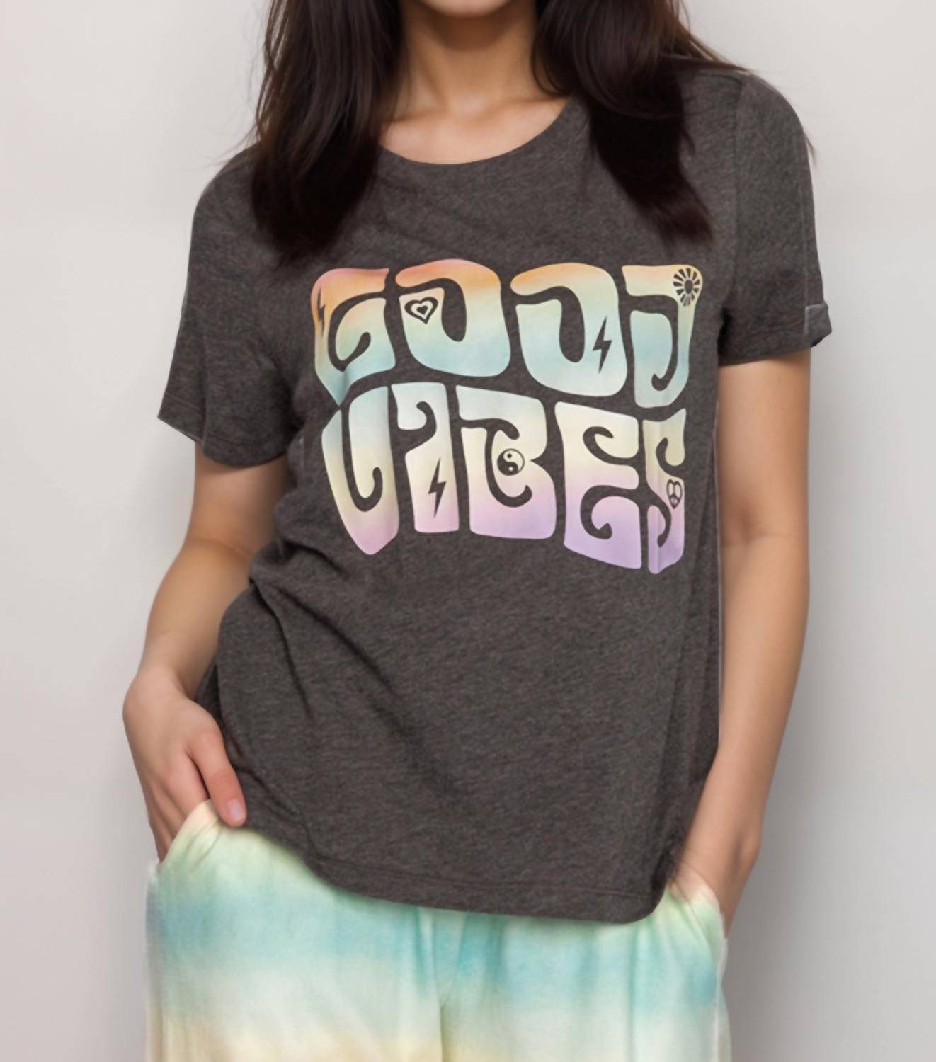 Pj Salvage - Gradient Good Vibes Tee