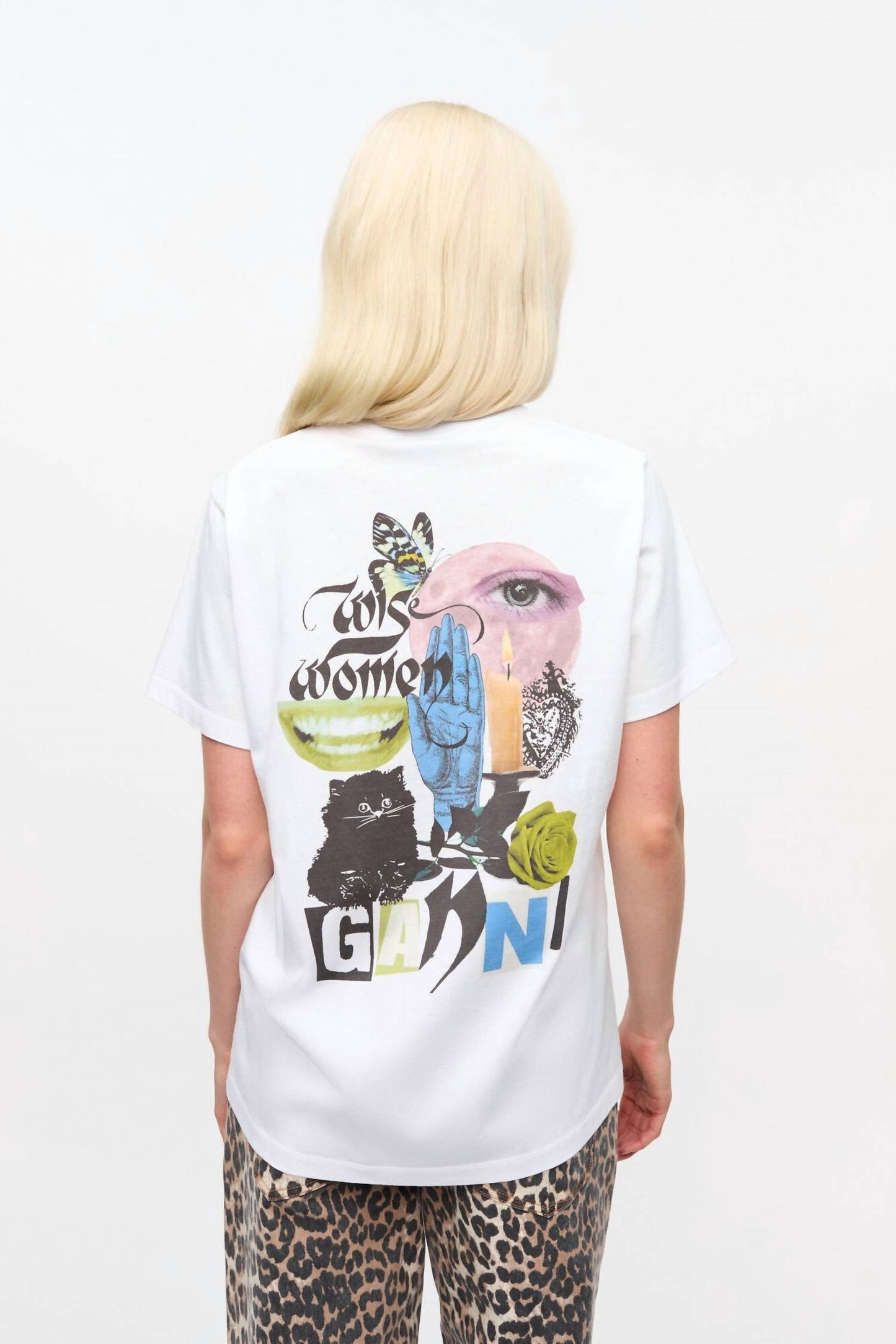Ganni - Back Print Collage Tee