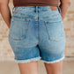 Judy Blue - Rigid Magic Button Fly Cutoff Shorts - Plus