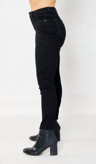 Judy Blue - Calça Jeans Skinny Feminina com Strass