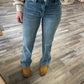 Risen - Mid Rise Side Panel Straight Jeans