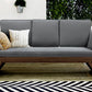 TOPMAX Outdoor Adjustable Patio Wooden Daybed Sofa Chaise Lounge with Cushions