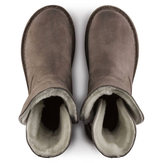 Birkenstock - Bota feminina de cano médio em pele de carneiro Uppsala