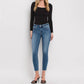 Vervet By Flying Monkey - Amber Mid Rise Raw Hem Crop Skinny Jeans