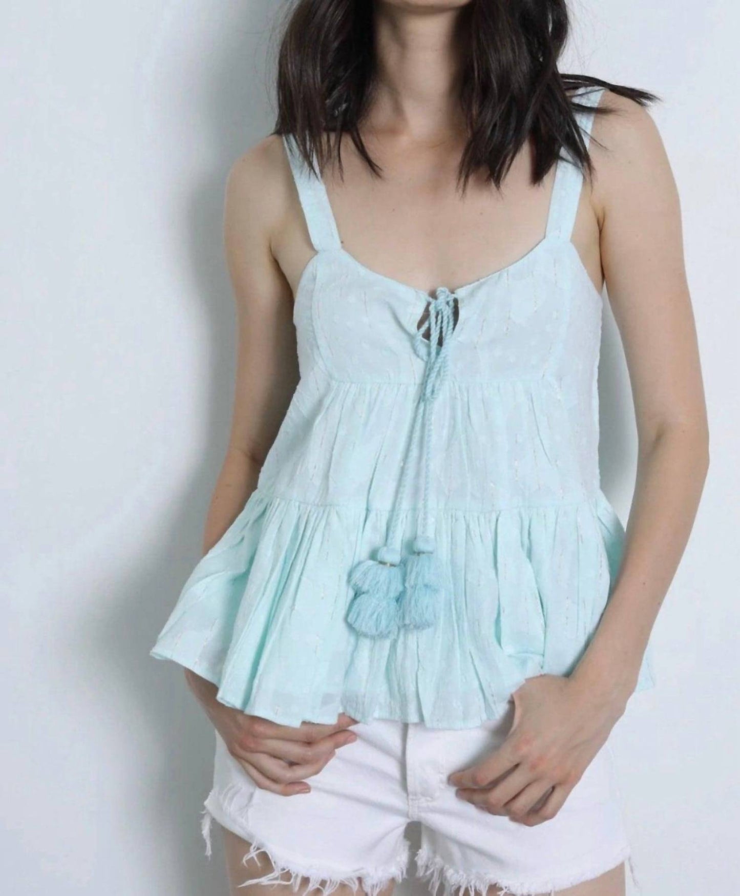 Karina Grimaldi - Sleeveless Ruffle Top