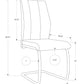 Dining Chair, Side, Upholstered For Dining Room, Contemporary & Modern (Set of 2)