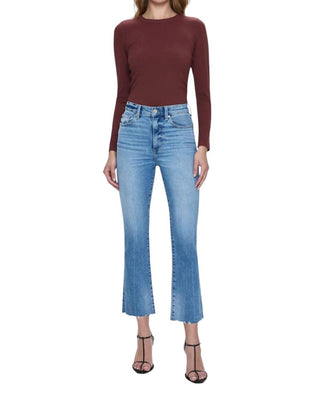 Pistola - Calça Jeans Lennon Crop Boot de Cintura Alta