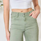 Risen - Women's Full Size Raw Hem Wide-leg Jeans