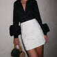 Closet Deluxe - Fleur Embroidered Mini Skirt