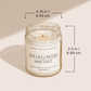 Favorite Sweater Soy Candle - Patterned 9 oz - Clear Jar (Cashmere and Vanilla)