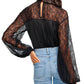 Ramy Brook - SORINDA LACE MOCK NECK TOP