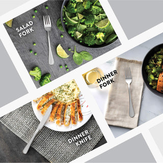 Conjunto de talheres de aço inoxidável com 20 peças - Conjunto de talheres com acabamento espelhado atraente