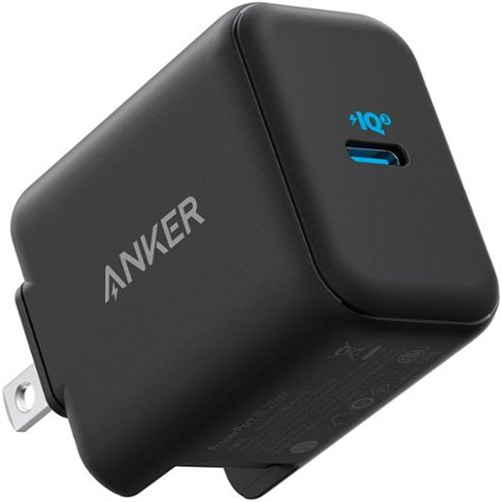 Anker - Carregador de parede rápido PowerPort III 25 W PD para Samsung Galaxy e outros dispositivos - Preto