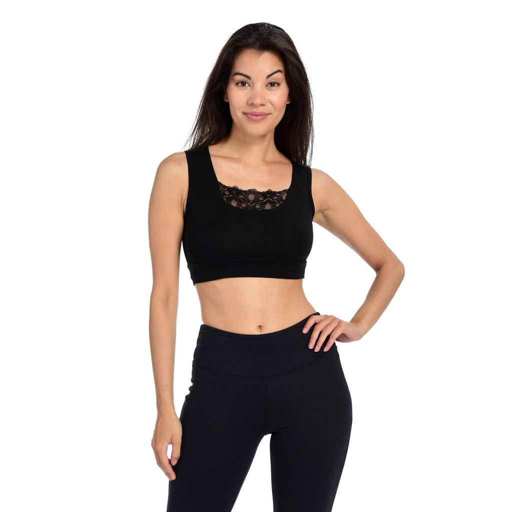 Halftee Lace Detailed Peekaboo Layering Tank Top