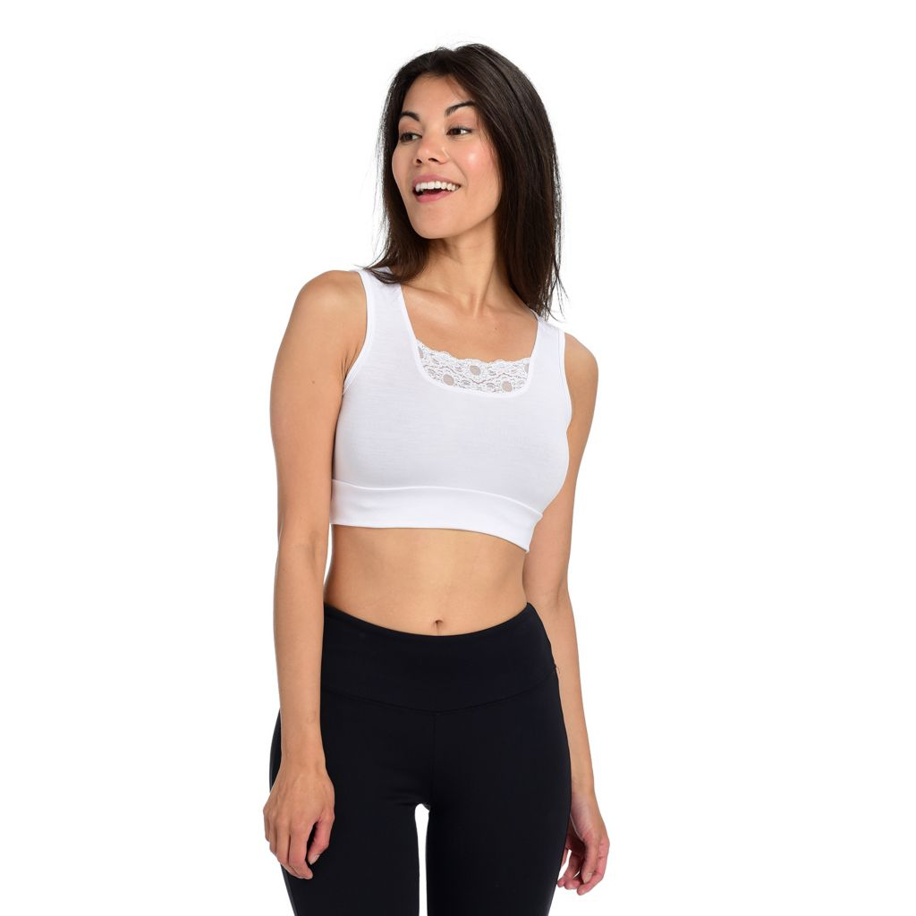 Halftee Lace Detailed Peekaboo Layering Tank Top