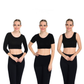 Halftee 3-Pack: 3/4 Sleeve Short Sleeve & Tank Knit Layering Tops
