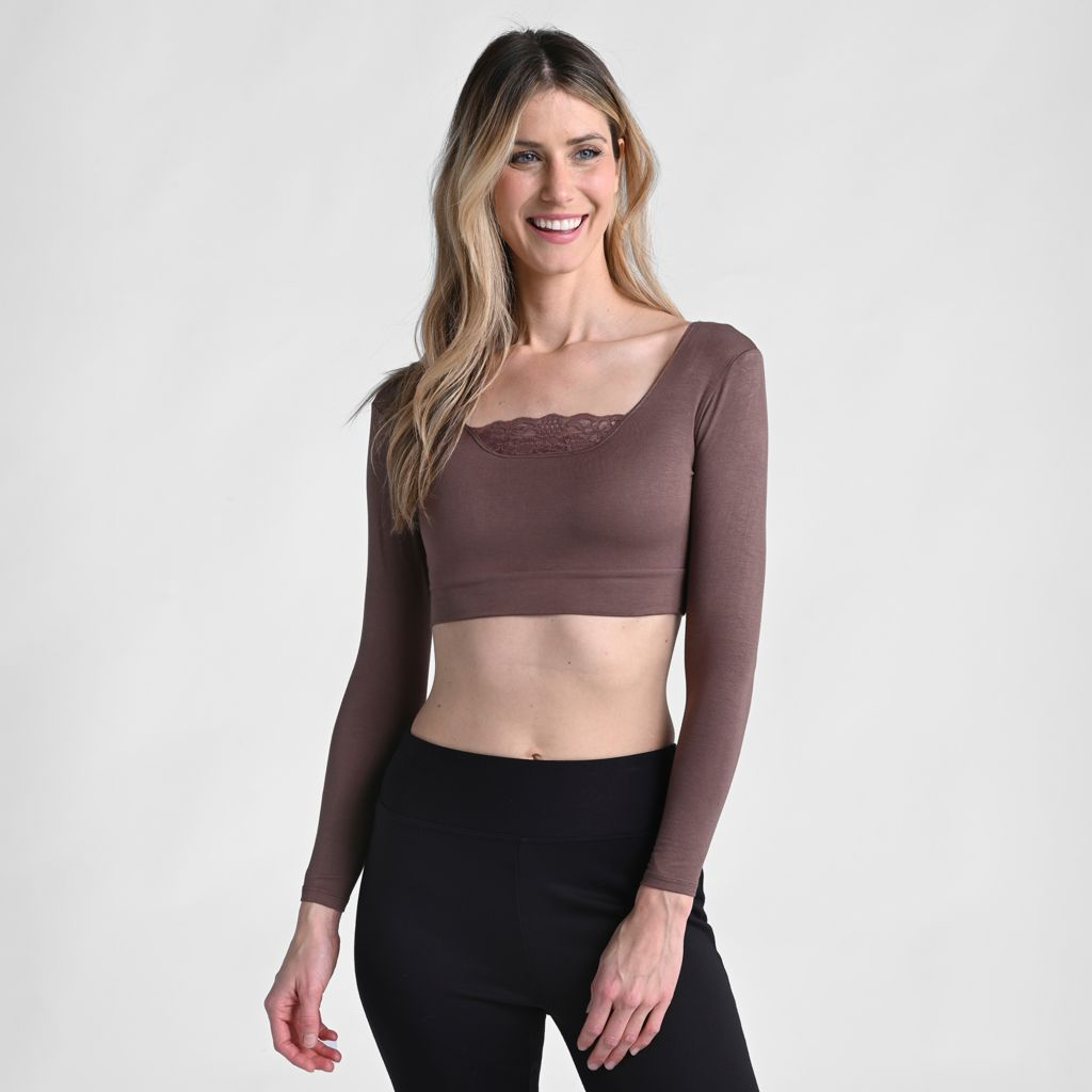 Halftee Long Sleeve Peekaboo Top