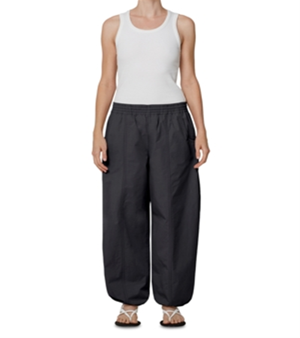 Calça de moletom Agolde Dakota Cotton Popeline preta tamanho M