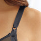 Sutiã com aro e estampa de flores feminino Bali, preto