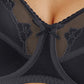 Sutiã com aro e estampa de flores feminino Bali, preto