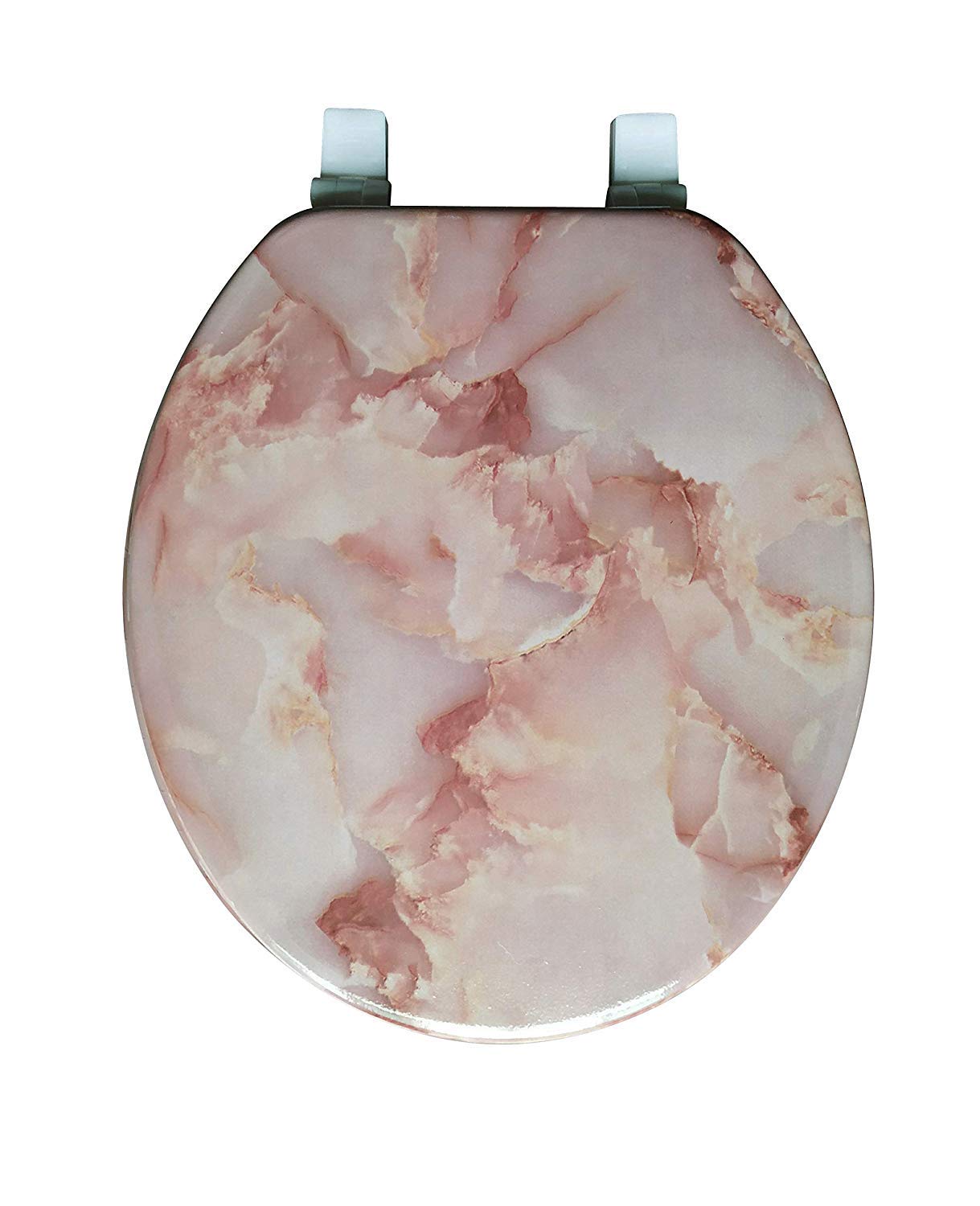 Assento sanitário redondo com dobradiça fácil de limpar e trocar da J&amp;V Textiles